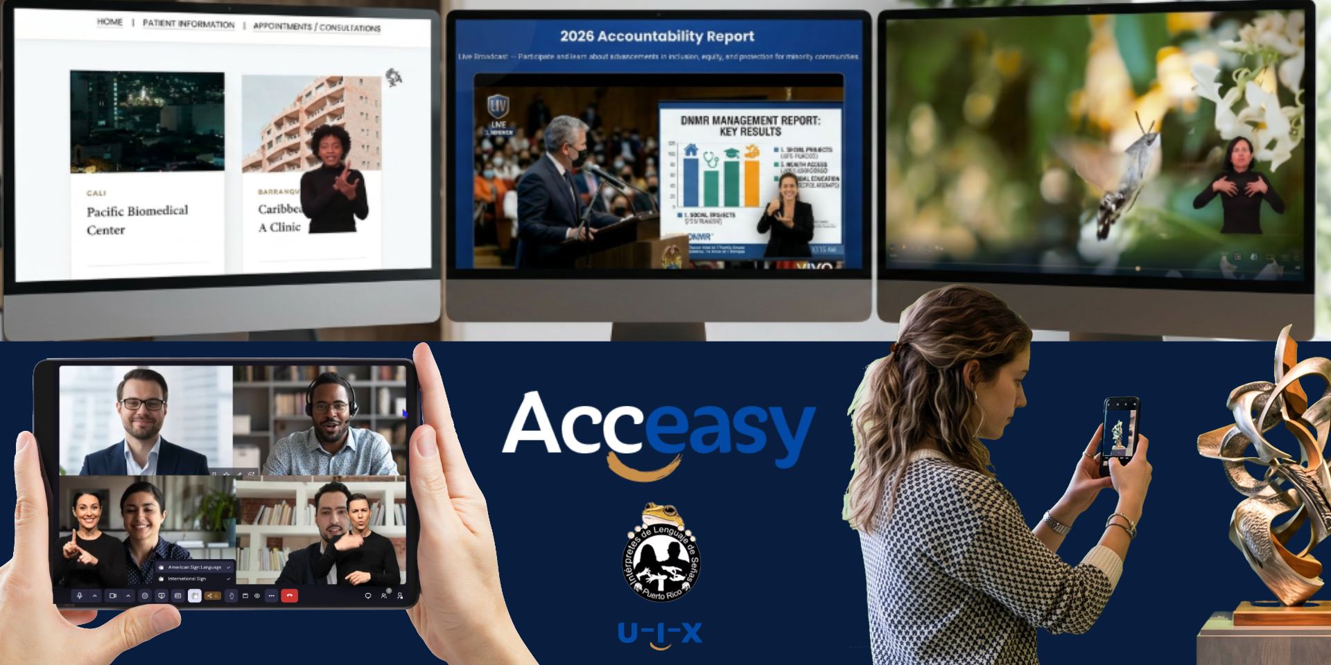 Plataforma de accesibilidad digital en señas